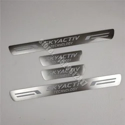 For Mazda 6 Atenza Accessories Door Sill Scuff Plate Pedal Trim Auto Threshold Protector Sticker Car Stainless Steel Styling
