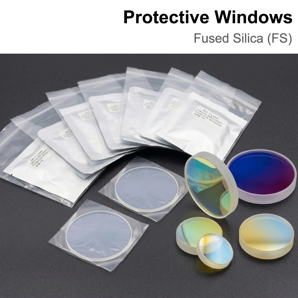 Laser Protective Windows Lens 20x2 24.9x1.5 27.9x4.1 30x5 37x7mm for WSX Precitec Raytools Bodor Ospri Head