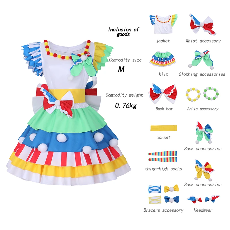 Anime Pripara Minami Mirei Cosplay Costume SoLaMISMILE Princess Lolita Dress Adult Woman Kawaii Party Suit Halloween Anime Suits