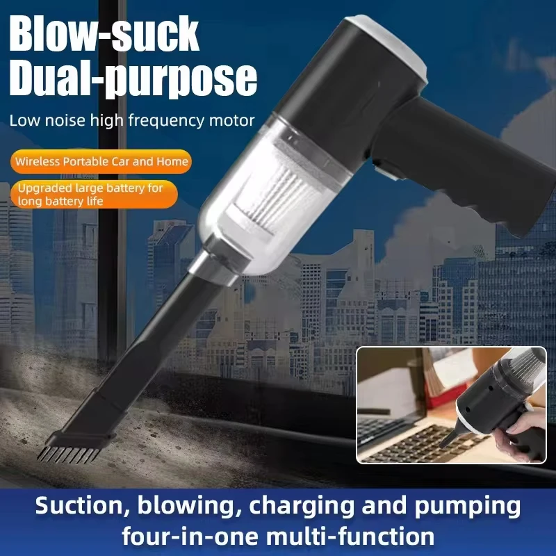 Wireless Vacuum Cleaner Blow-suck Dual Purpose Wireless Car Handheld Dry And Wet Vacuum Cleaner Strong Suction Battery Life