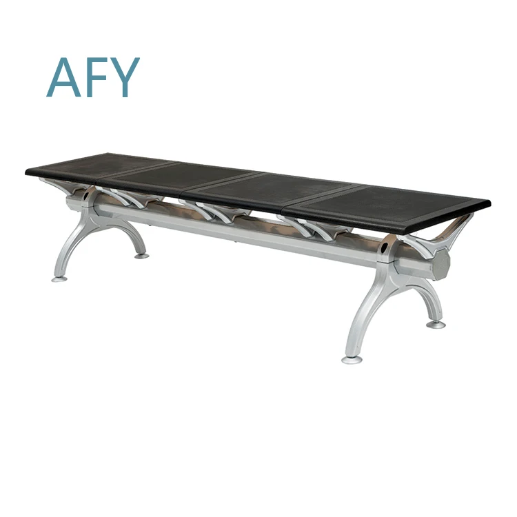 Modern Steel and PU Waiting Chairs Benches for Hospital School Mall Office Lobby 3 Seater Ergonomic Seating Furniture