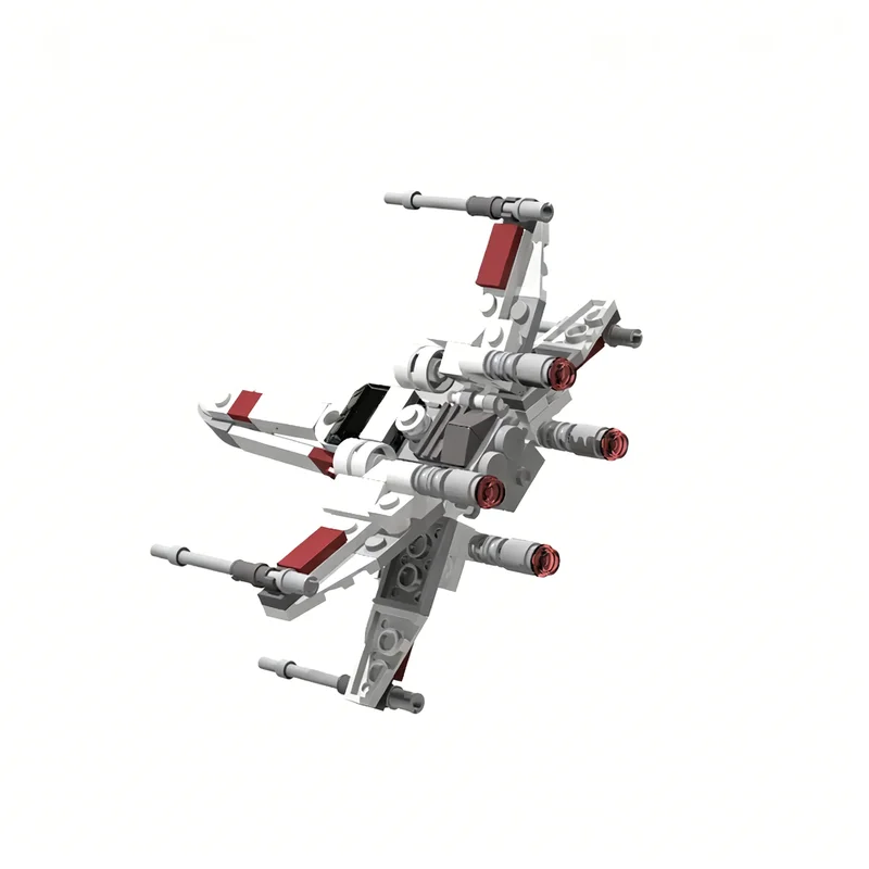153pcs MOC Mini X Wing 1 100 Star Battle Display Building Blocks Pack Creative Construction Kit Collectible Toy Gift For Fans