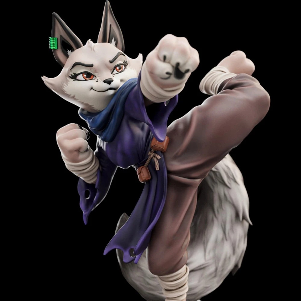 

1:24 NSFW Anyone Fox Zhen FUTA 3d печатная модель из смолы, неокрашенная фигурка, модель, комплект, миниатюрный гараж, комплекты Gk, разобранные игрушки «сделай сам»