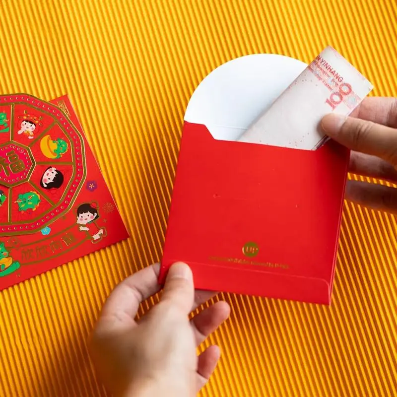 New Years Money Bag Luxury Durable Thicken Spacious Size High Quality Holiday Celebrations New Year Red Envelope Tradition