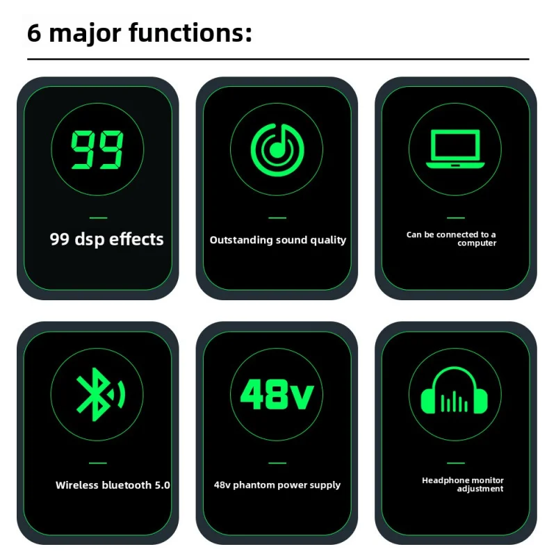 LEUS MX4 Piccolo mixer transfrontaliero a quattro vie per telefoni cellulari e computerAudioMixer99DSPProcessore di effetti professionali