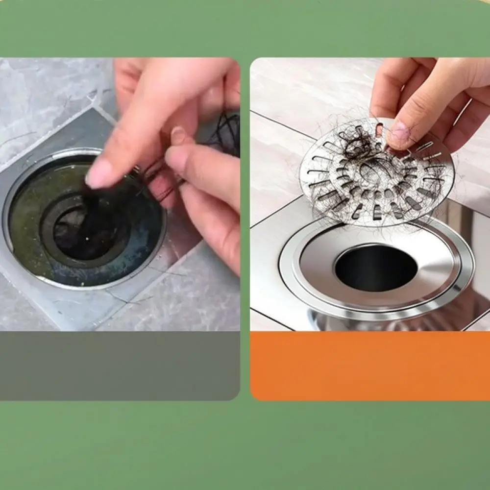 Sewer Anti Odor Stopper Floor Drain Core Stainless Steel Bathroom Sink Filter Prevent Hair Clogging Backflow Device