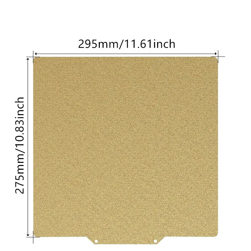 Glatte PET- und Strukturierte PEI-Platten 295x275mm für Creality Sermoon D1 Bauplatte, Doppelseitige PEI Federstahlplatte, Flexibles Druckbett – Detail 4