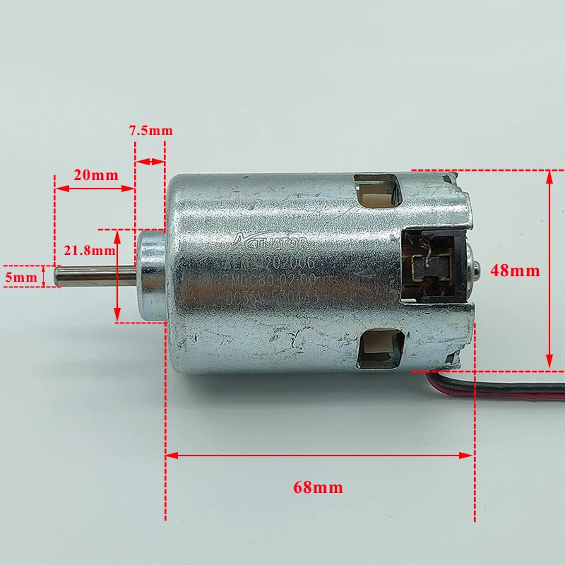 48MM RS-887 motorový stejnosměrný 12V 18V 24V 36V 16000RPM vysoký rychlost energie velký kroutící moment motorový pro drill&screwdriver motorová pila řezací nářadí