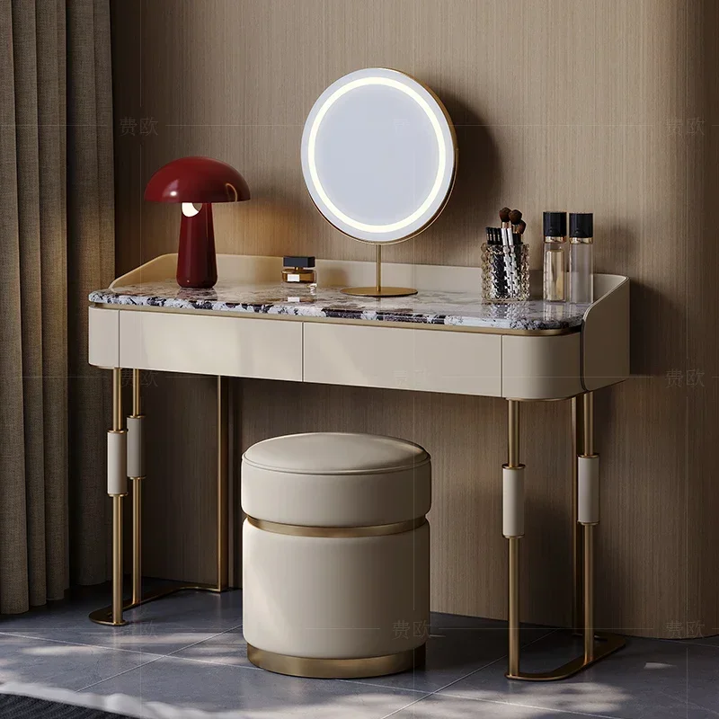 Light luxury dresser bedroom marble high-end custom Italian fashion high-end simple makeup table