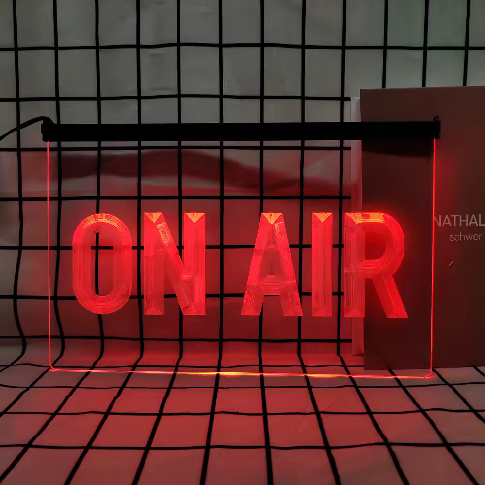 En Air Studio-rétro LED enseigne au néon décor à la maison avec Plaques et affiches Vintage pour chambre bureau ferme