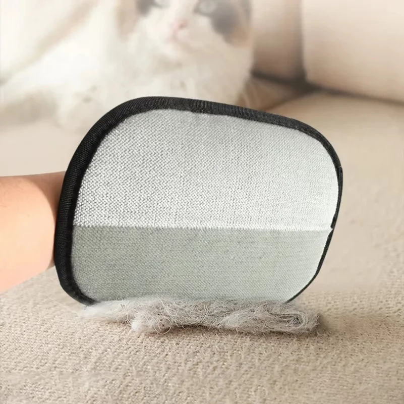 Pet Electrostatic Hair Removal Gloves Dog Cat Hair Removal Brush Gloves Hair Adhesive Gloves Carpet Clothing Hair Cleaning Brush