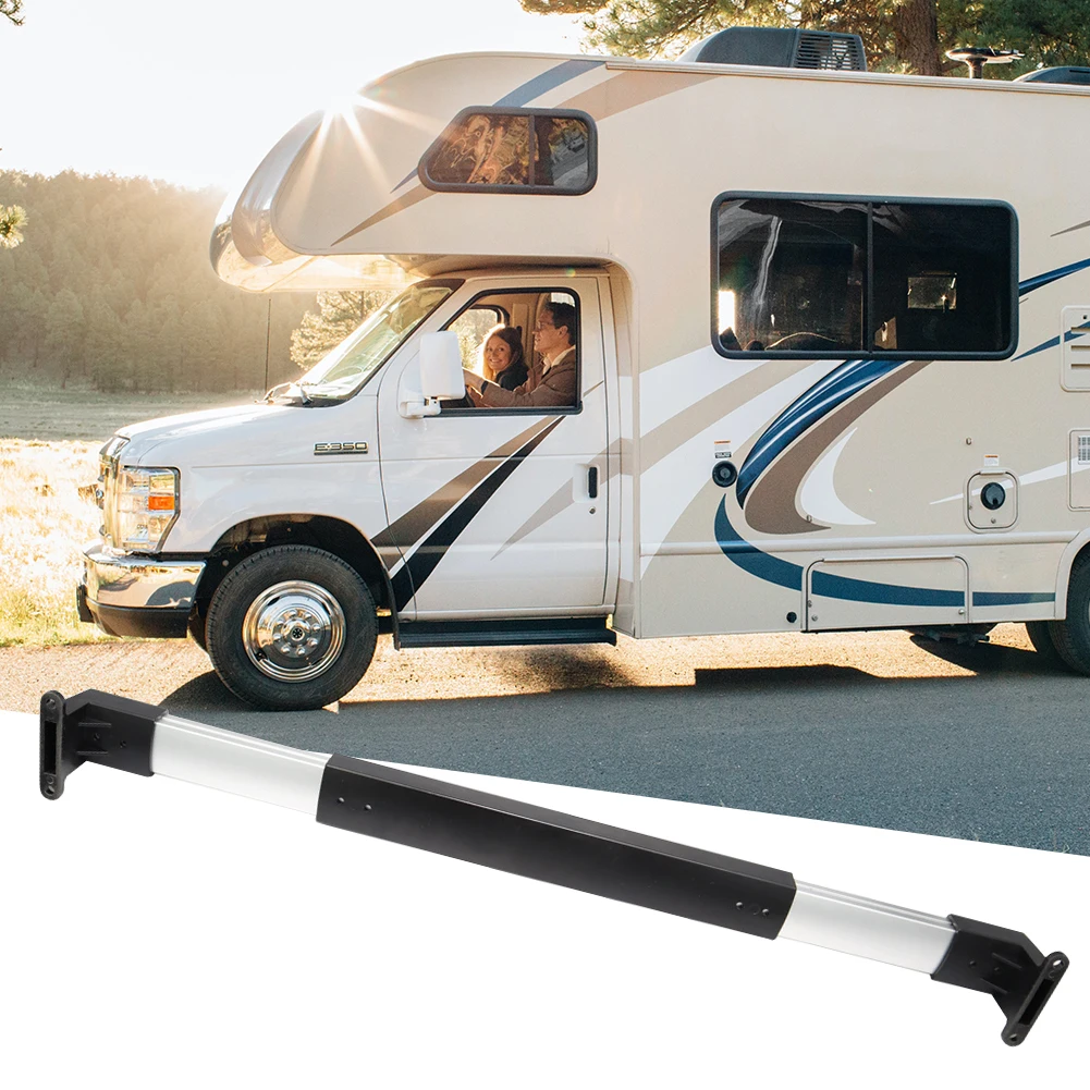

RV Door Handle Non-Slip Screen Door Cross Bar Sturdy Secure Grip Adjustable From 21-5/8 To 28-5/8 Inch for RV Travel Trailer