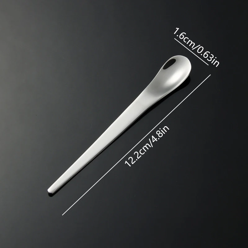 Stainless Steel Long Handle Stirring Spoon Coffee Tea Ice Spoon Bar Tableware Kitchen Tool Seasoning Mixing Dessert Spoon