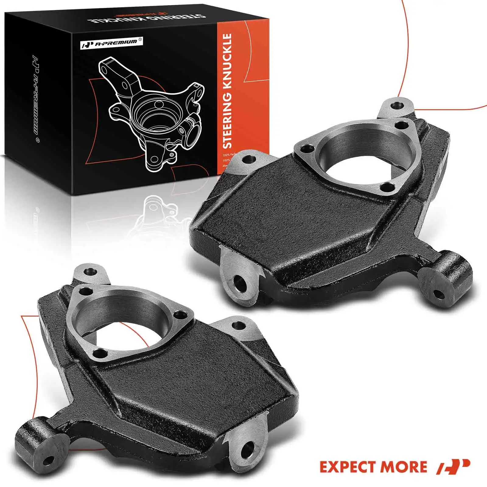 A-Premium 2Pcs Front Left & Right 2 Inch Drop Lowering Spindles for Chevrolet Silverado 1500 1999-2007 GMC Sierra 1500 1999-2007 view 7