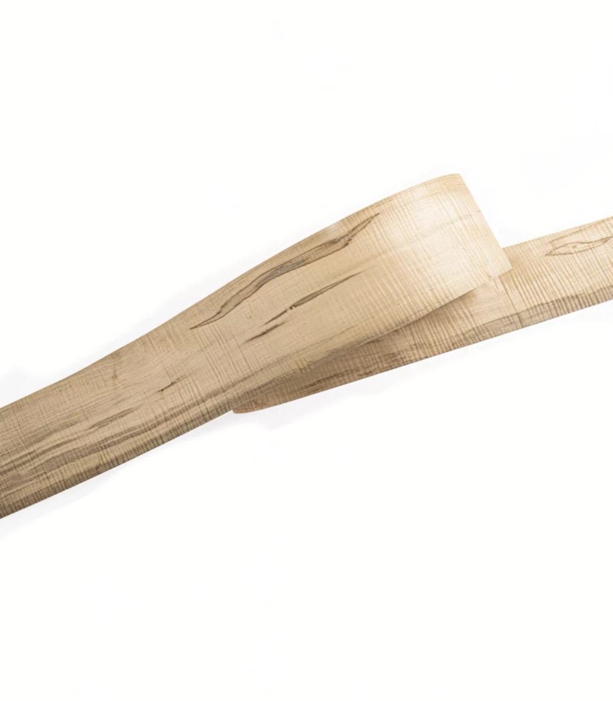 

Natural Retro Figured Maple Veneer Sheet: 2.6m Length x 0.15m Width x 0.5mm Thickness, for Hand Application