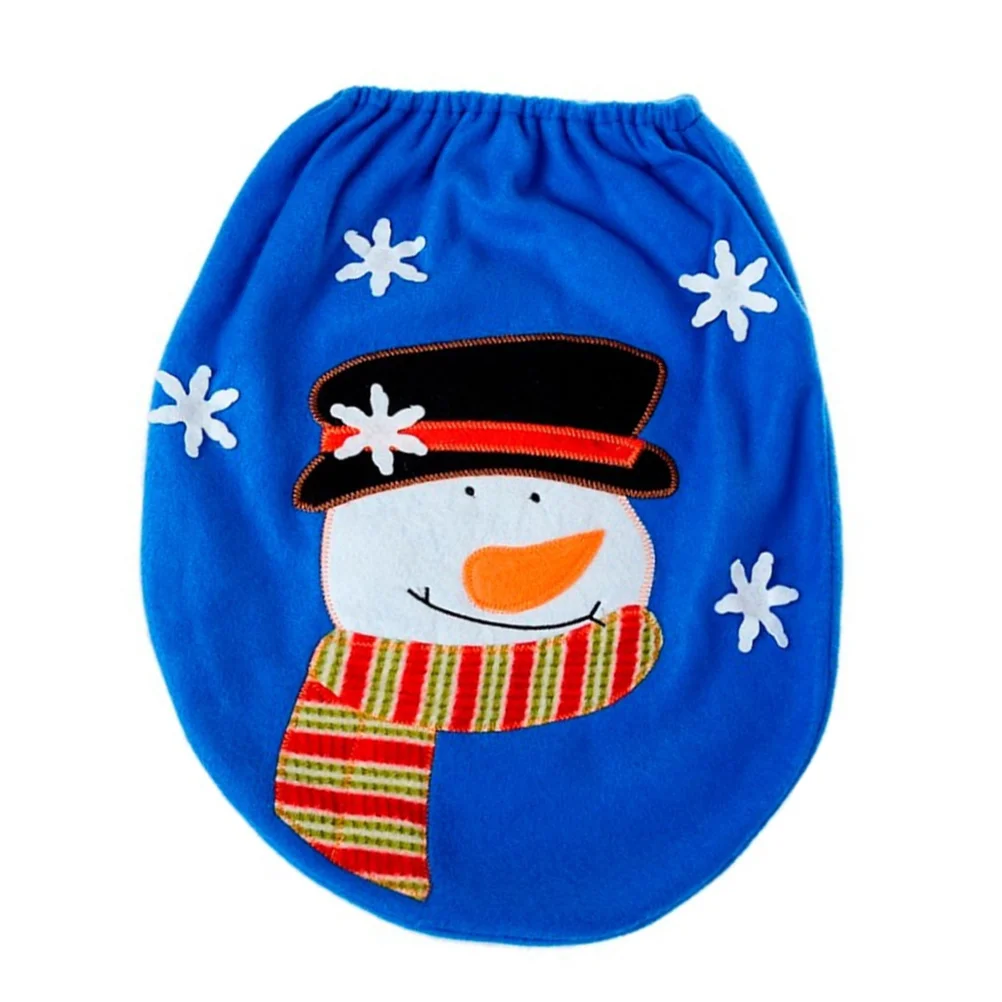 

Christmas Decor Home Decoration Seat Cover Toilet Ornament Lid Bathroom Decorative