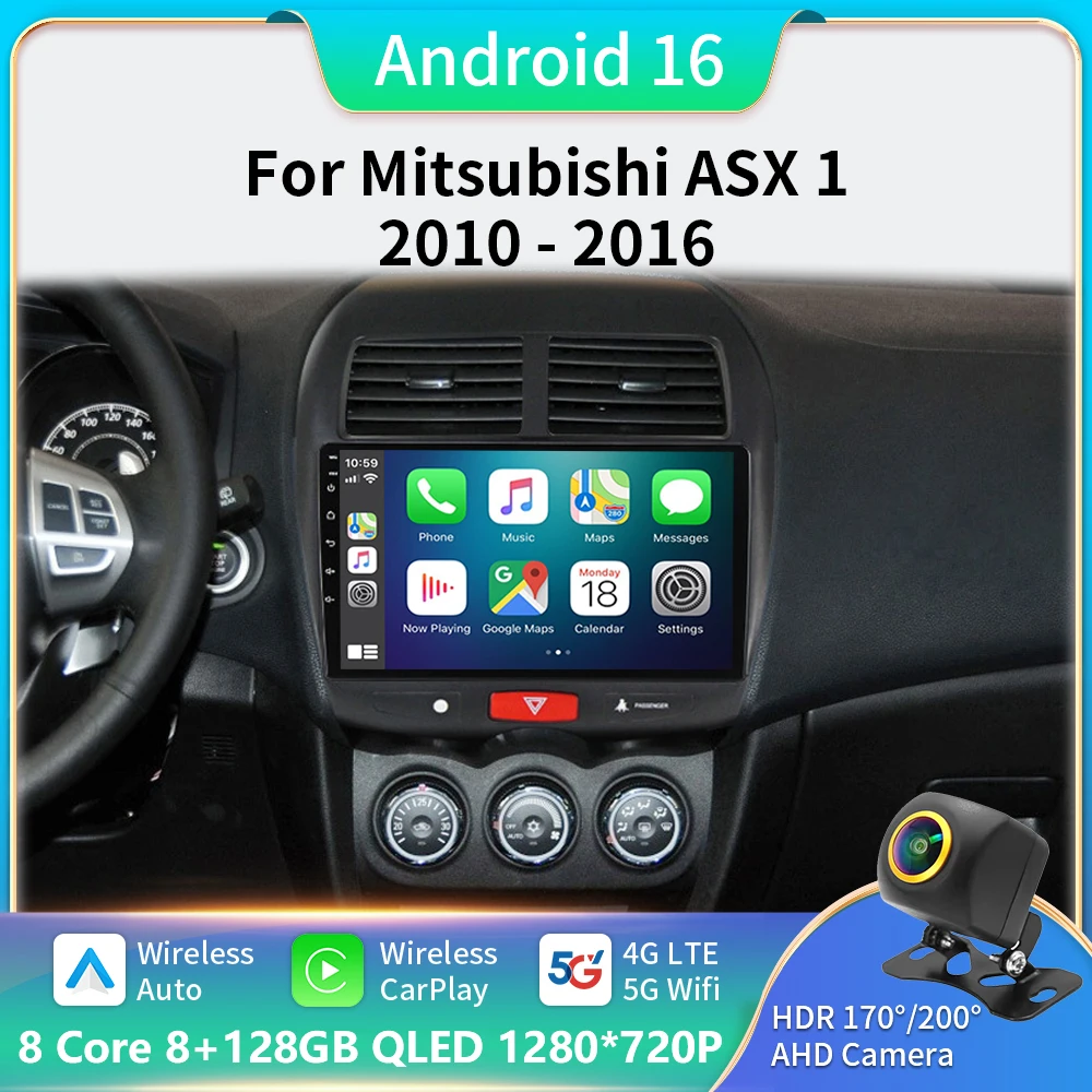 

Car Radio For Mitsubishi ASX 1 2010 - 2016 Car Radio Car video players CarPlay Android Auto GPS No 2 din 2din DVD