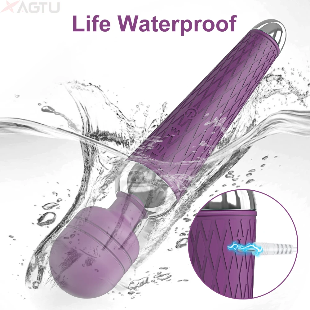 Powerful Clitoris Dildo Vibrator Erotic Sex Toys for Women 20 Patterns Vibration Magic Wand G-spot Massager Female Masturbator