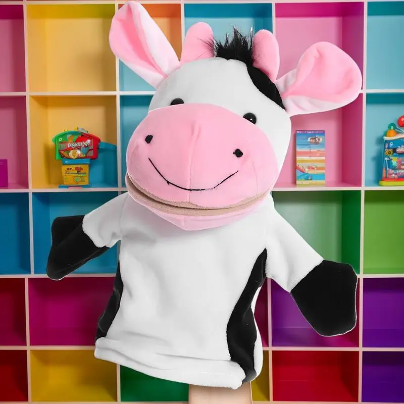 Marionnettes à main pour enfants, jouet de 25cm, poupée de dessin animé drôle, fournitures de spectacle sur le théâtre, jeu de rôle pour garçons et filles, cadeaux d'anniversaire