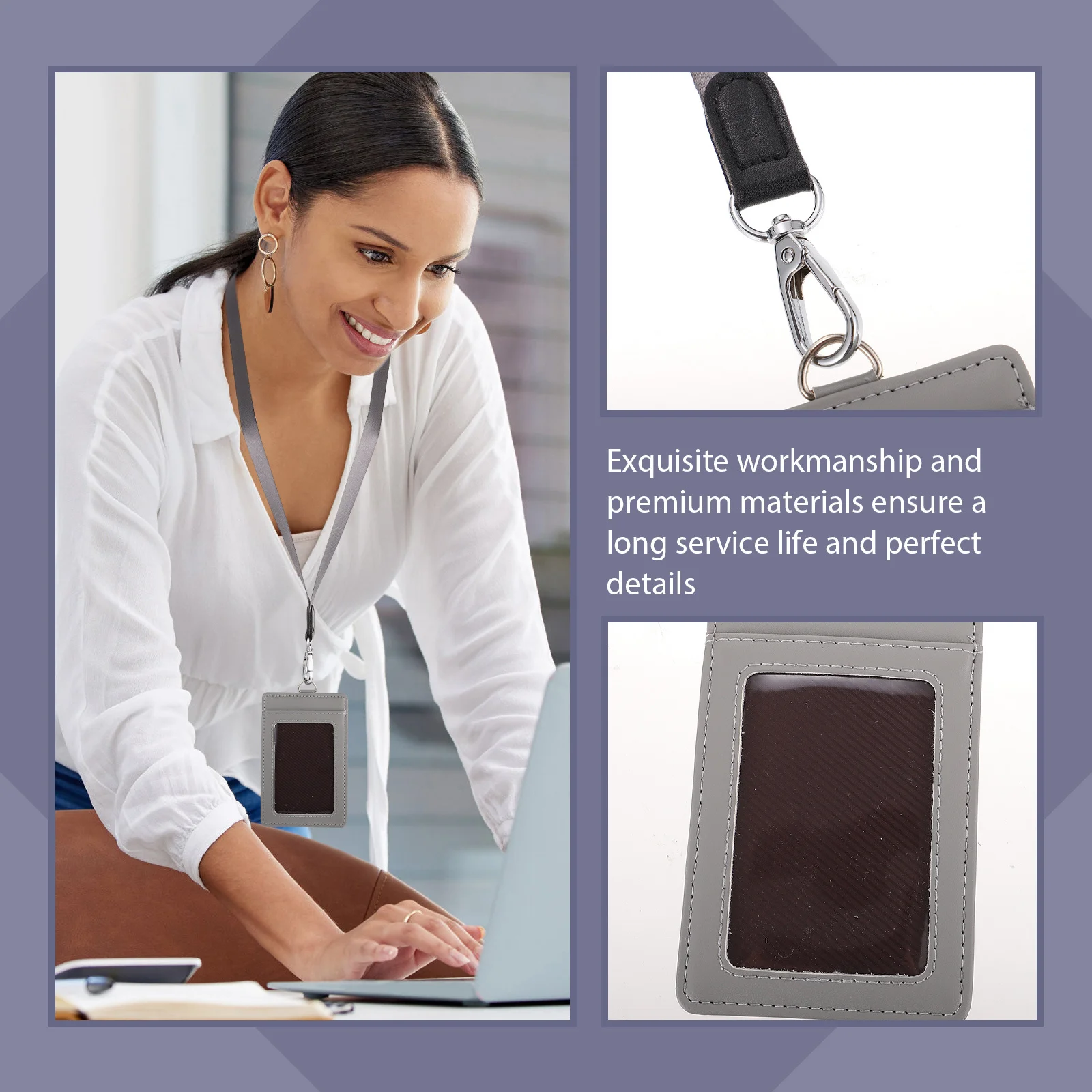 

ID Card Holder Lanyard Name Badge Holders Multifunction Lanyards for Badges Nurse