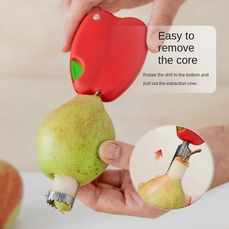 

Rust steel apple coring device creative multi-functional core removal artifact