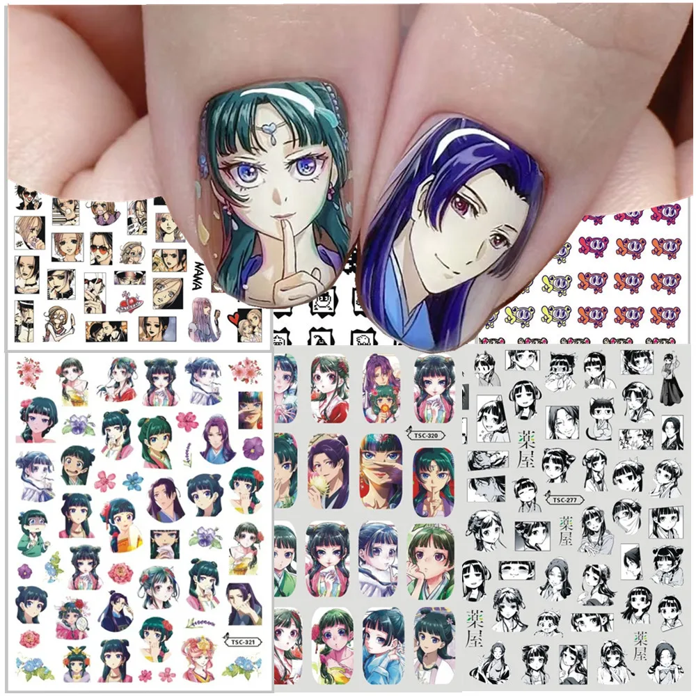 

TSC-277 マオマオ 3d Nail Stickers シール 네일스티커 Decal Slider Decor Stamp Apothecary Diaries tomagotchnail