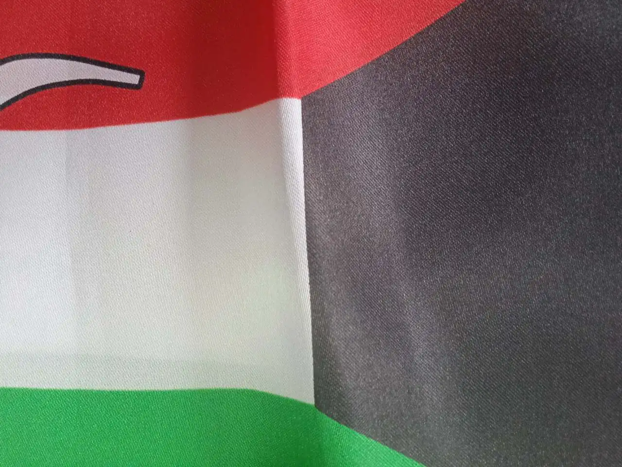 Flagnshow 100% Stain Double Side Printing National Day Kuwait kuwaitis Flag Scarf With tassel