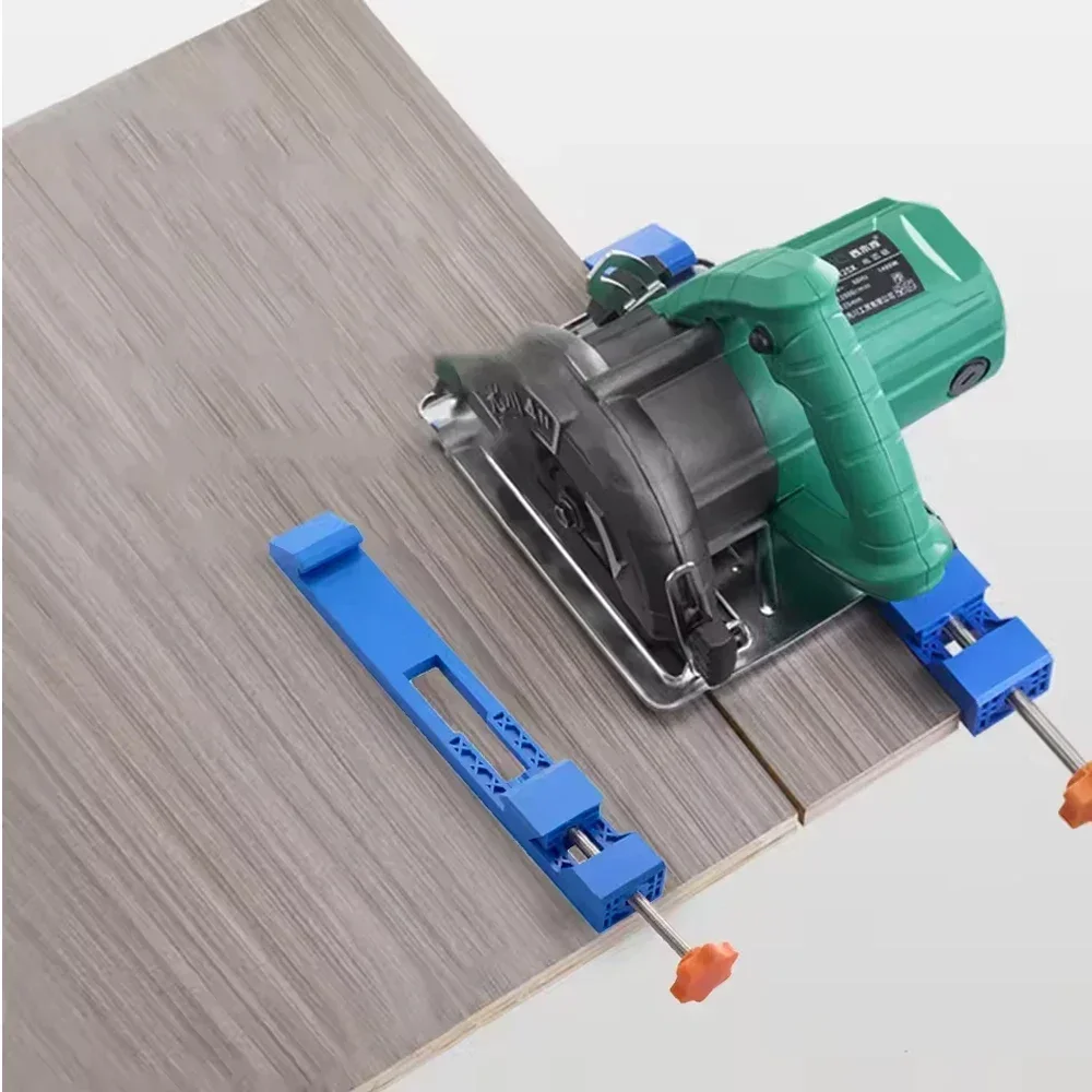 Adjustable Circular Saw Guide Edge Positioner Tool with Milling Base Clamps for Cutting Machine Precision Positioning