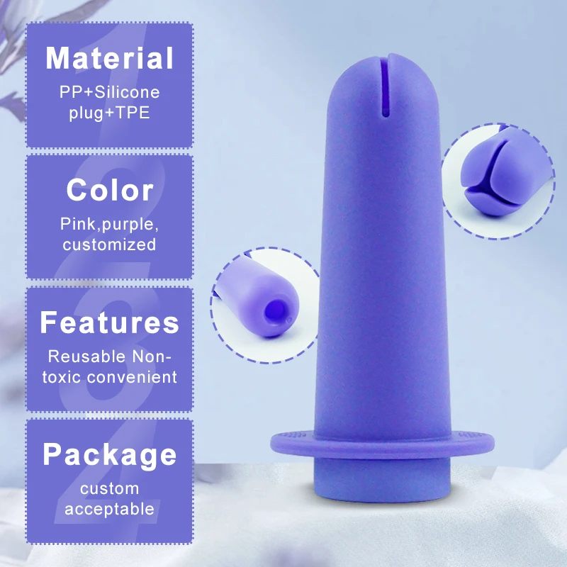 Menstrual Cup Applicator For Menstrual Bowl Easy Insertion With Lubricant, Reusable Period Cup Applicator Set Copa Menstrual