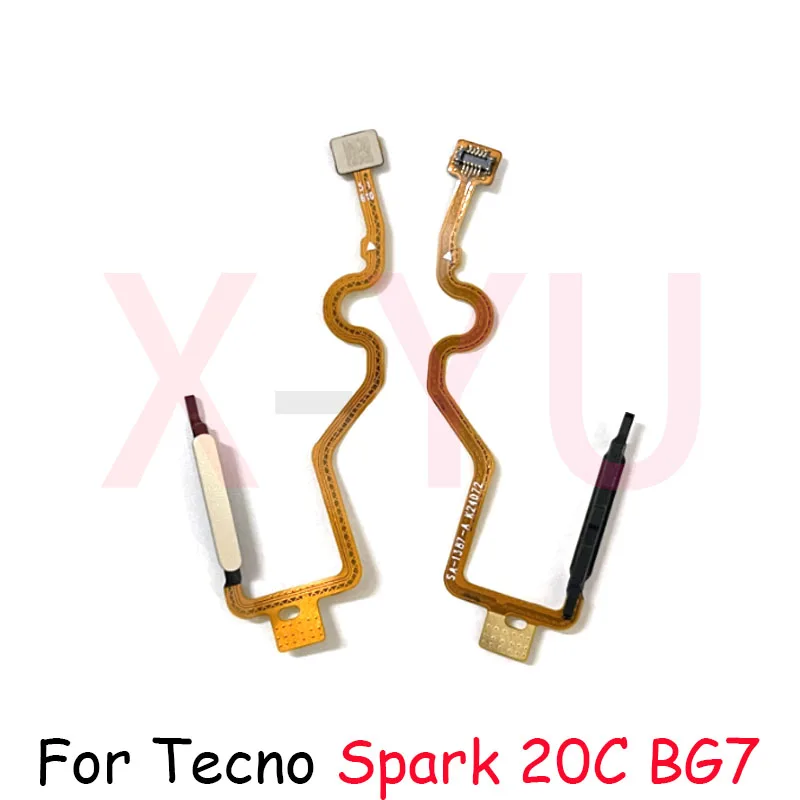 

For Tecno Spark 20C BG7n BG7 Home Button Fingerprint Sensor Return Power Flex Cable