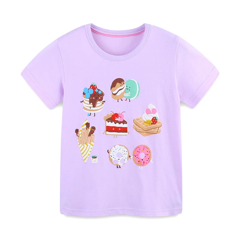 

Jumping Meters 2-7T 100% Cotton Summer Girls Tees Fruits Print Baby Tshirts Fashion Boys Girls Tops Hot Selling Toddler Clothes