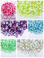 SS6-SS30 Neon AB Hot Repair Rhinestone Fluorescent DIY Nail Art Crystal Diamond Rhinestone Gem Suitable for Clothing, etc.