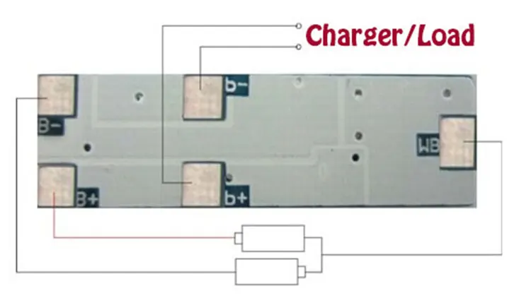 2S 7A  7.4V Li-ion BMS PCM Small Size Protection Board with Balancing for  LicoO2 Limn2O4