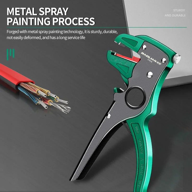 Picture 3: BAOLIAN MF Duckbill Wire Stripper Automatic Wire Stripper Length Adjustable Flat Wire Cutter Wire Stripper For Electrician