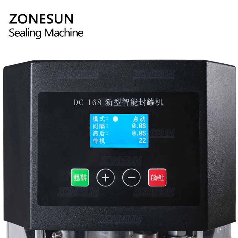 ZONESUN ZS-FK168B Seaming Aluminum Tin Beer Ring-Pull Cans Automatic Plastic Bottle Cap Induction Can Sealing Machine