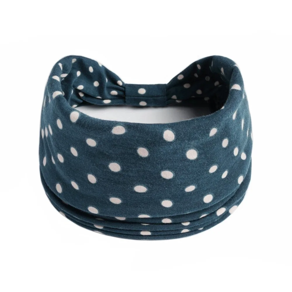 Fashion Wide Headband African Pattern Cotton Stretch Sports Headband Elastic Non Slip Women Headwrap for Daily Cosmetic