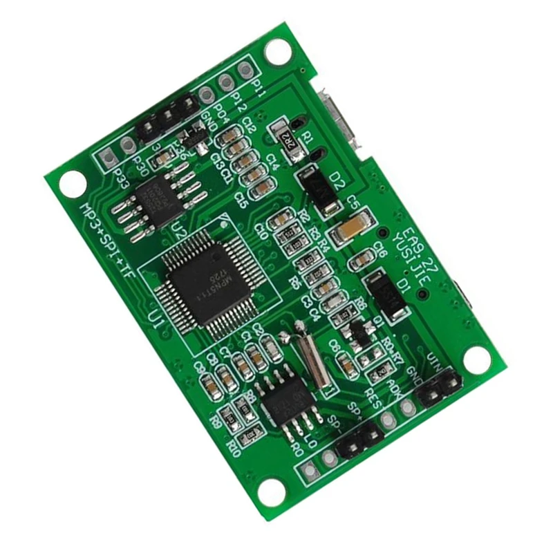 Kit Pemutaran Suara Musik MP3 DIY Terbaik dengan Modul Perekaman Suara Sensor PIR Unduhan USB Mendukung Kartu TF