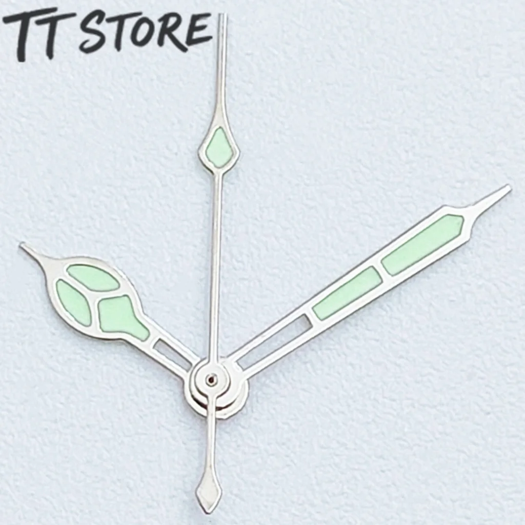 NH35 NH36 NH38 7S26 7S36 4R35 4R36 ساعة يد سوداء وردية ذهبية فضية أيدي ذهبية C3 أخضر مضيء #1