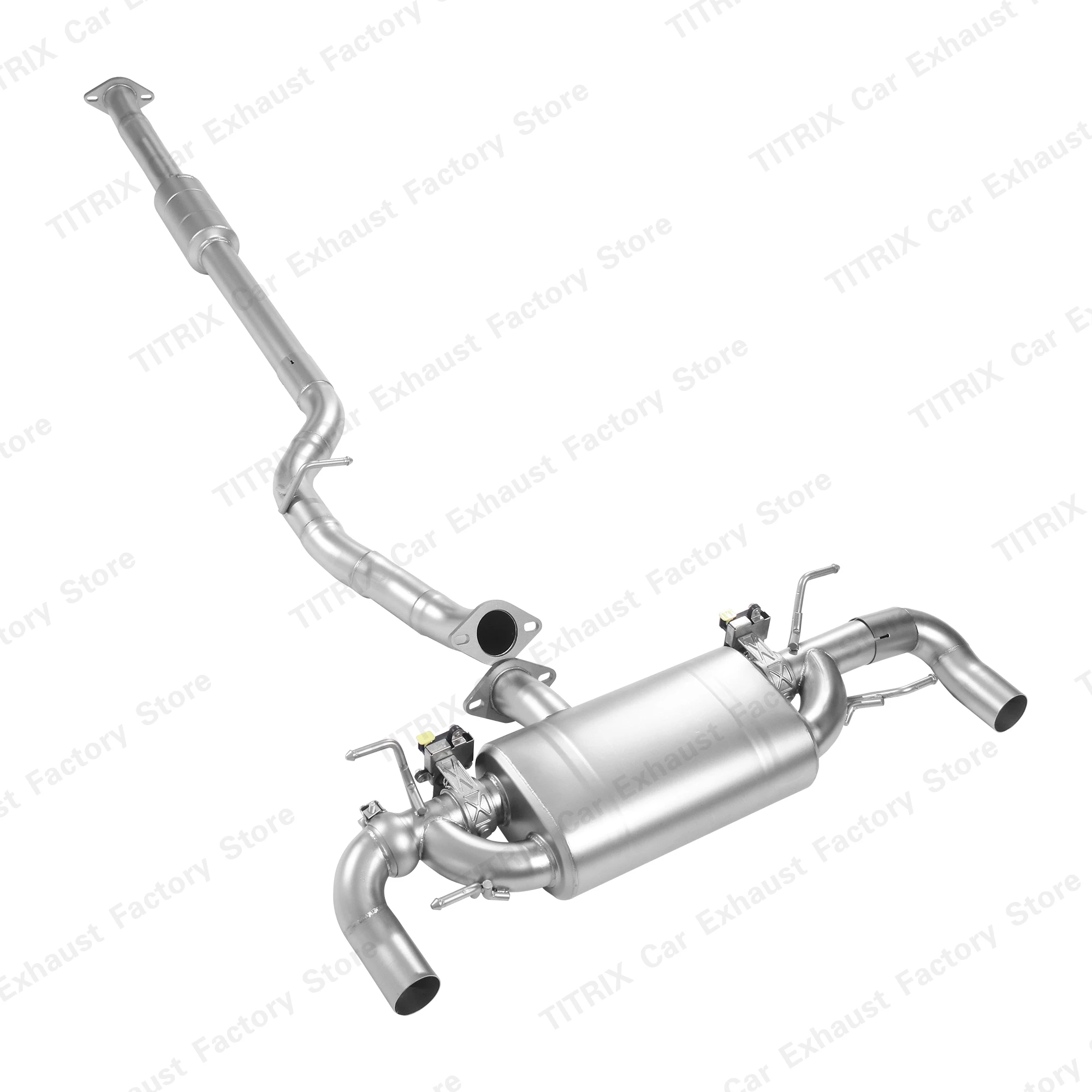 Car Catback Exhaust For Toyota 86 2.4L Stainless Steel Mid Pipe + Rear Muffler Performance Muffler Electric Valve Exhaust Pipe