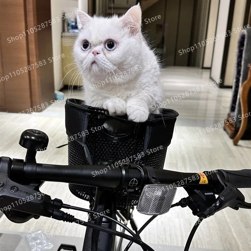 Bicycle Pet Seat Mountain Bike with Dog Artifact Road Bike Dog Car Basket Folding Car Puppy Basket