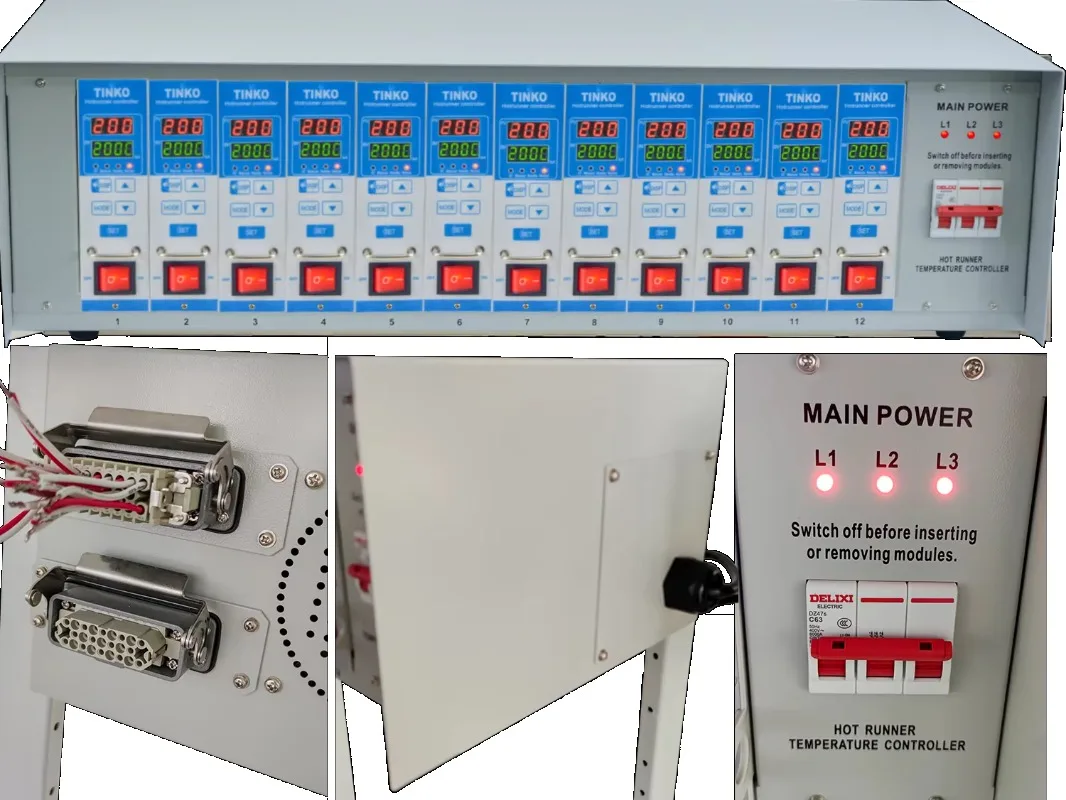 12 Zone White Welding Framework Thermocouple J K PID Hot Runner Temperature Controller for Injection Mold