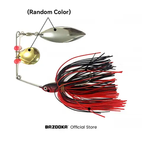 Bazooka 15g 18g Spinnerbait Fiskebete Trådbete Metallspinner Buzzbait Swimbait Krok Gädda JIG Kit Kjol För Abborre Gädda Vinter 10 best sales metalljiggfiskebete - №6