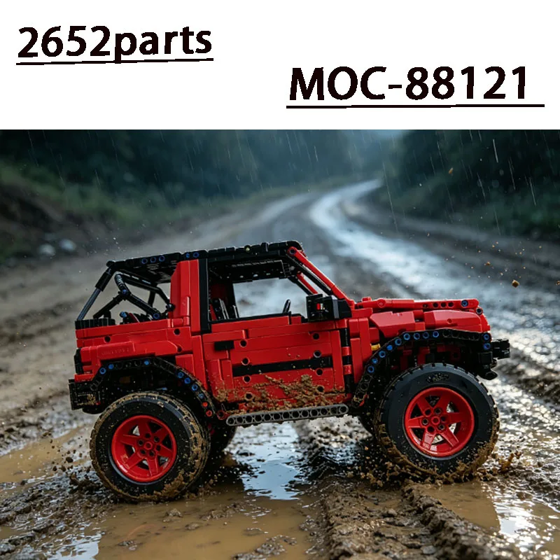 Popular MOC-88121 Outdoor Multi-Functional Truck Sports Car Building Block Model, 2652 Parts, Adult Birthday & New Year Toy Gift