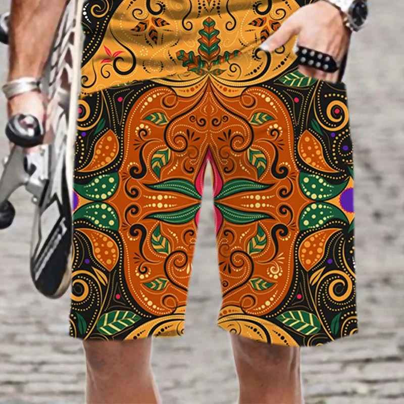 Summer Harajuku 3D Printed Tropical Floral Beach Shorts Men Fashion Cool Short Pants Kid Streetwear Board Shorts Swimming Trunks