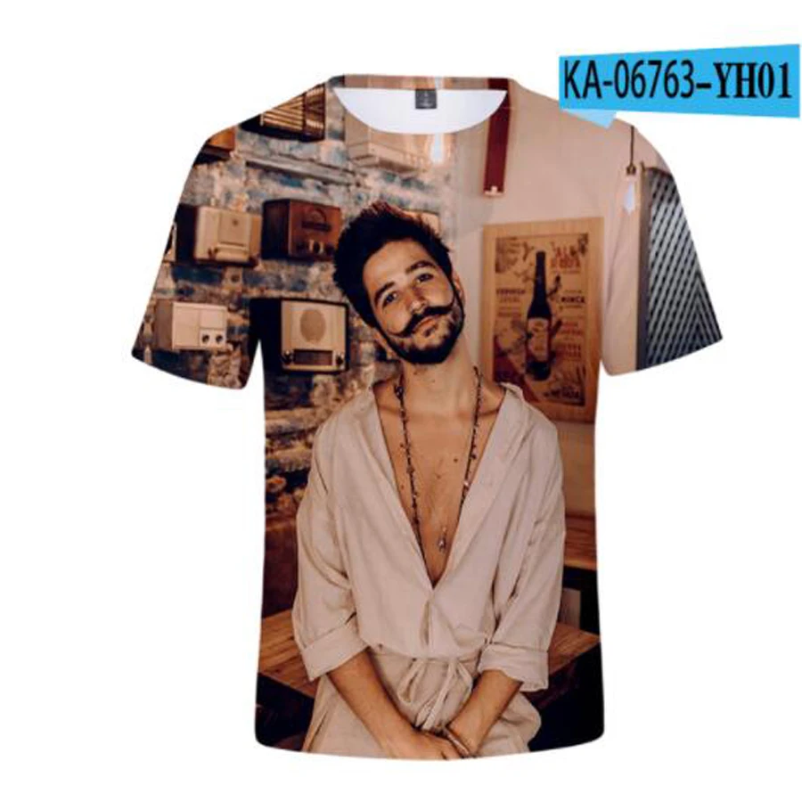 Logo Camilo: T-shirt con grafica 3D dedicate a Pop Singer Camilo Echeverry