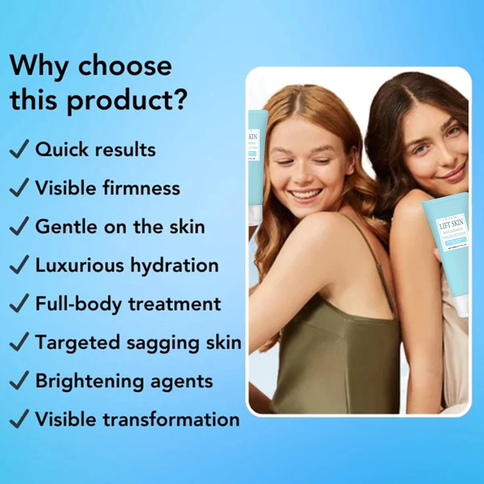 Body Firming Cream Gentle Nourishing Skin Anti Wrinkle Smooth Skin Increase Elasticity Improve Sagging Skin Brighten Skin Care