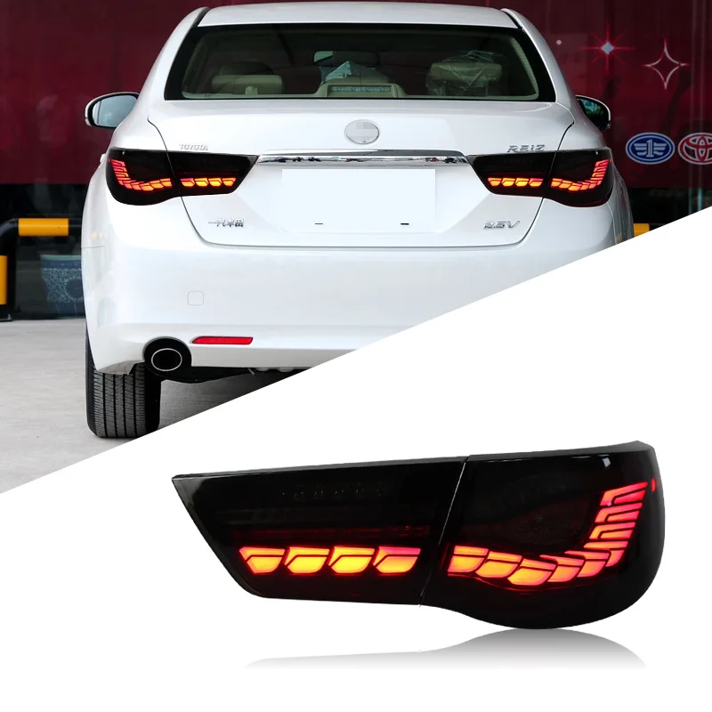 For TOYOTA Reiz Mark X 2014-2017 LED Dynamic Taillight Rear Fog Lamp Turn Signal Light Highlight Reversing and Brake