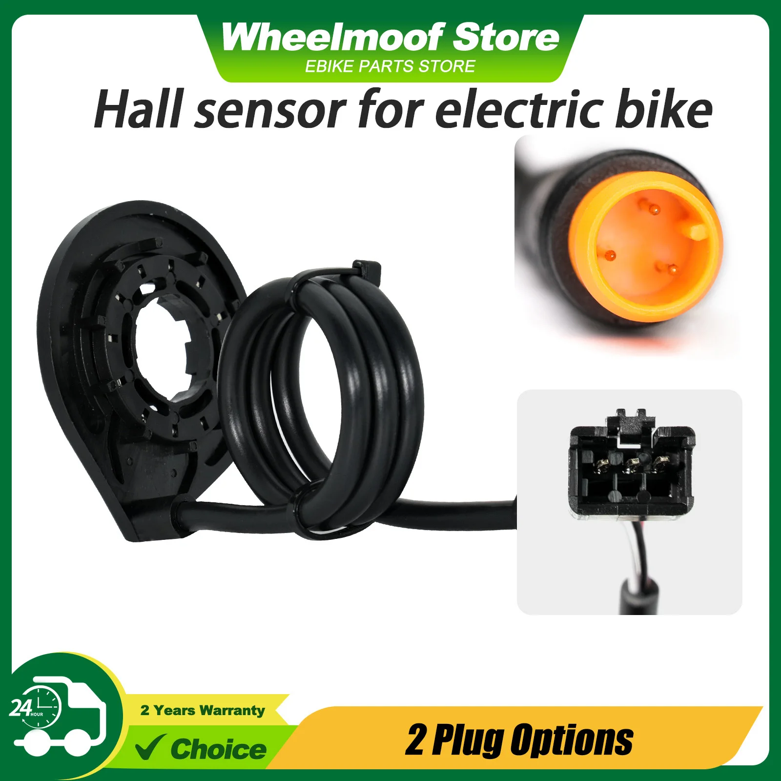 Pedal Assist Sensor 12 Magnet Double Hall Sensor Electric Bicycle Pedal PAS,High Sensitivity Electric Bike Replacement Accessory