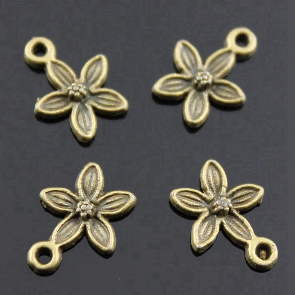Personalized Small Flower Charms Pendant Child Jewellery Wholesale Cheap Cute Stuff