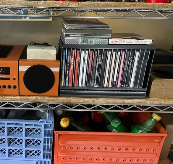 Cyberpunk‑Style Metal Press‑Open CD Storage Box Heavy‑Duty Portable Disc Collection Organizer Container